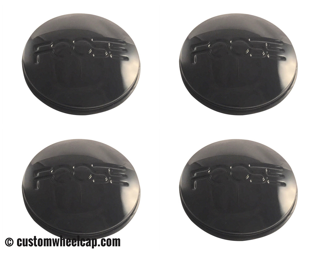 Foose Center Caps 1000-39 1000-33 S208-07 X1834147-9SF Black (Set of 4)
