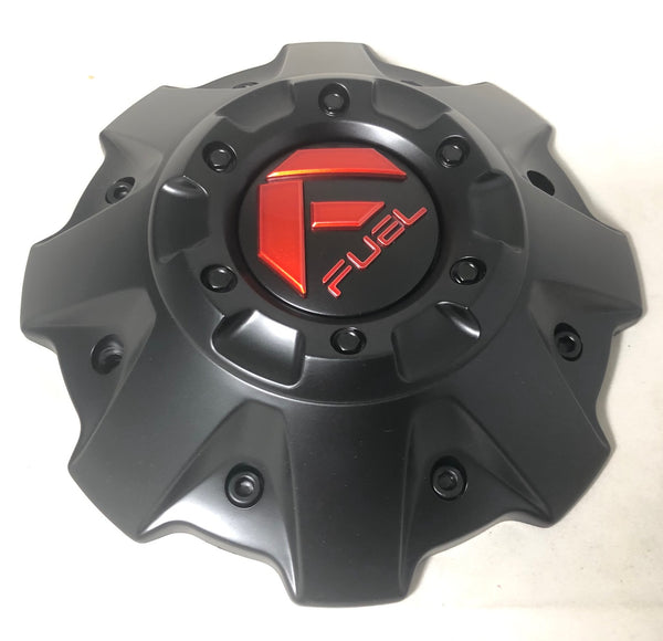 Fuel Off Road Center Caps 100163MBR 5 & 6 Lug Matte/Flat Black with R