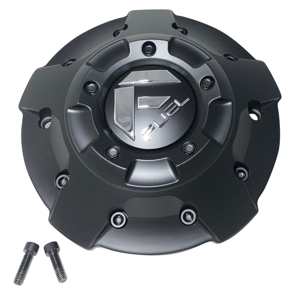 thumbnail image 2 of Fuel Offroad Wheels Gloss Black Center Cap With Black Rivets - Part #1001-63GBR 2 of 13