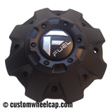 Fuel Off Road Center Caps 1001-63BR 5 & 6 Lug Flat Black with Black Rivets (Set of 4)