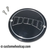 DUB Spinner Wheel Center Cap Aluminum Black and Machined
