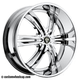 DUB Phase 6 Wheel Center Cap M-653 5640-75 Chrome ** Elite Logo Only**