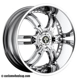 Elite Phase 6 Wheel Center Cap M-653 5640-75 Chrome