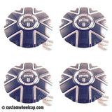 DUB Tremlo Wheel Center Cap M-861 Gloss Black With Chrome Accent (Set of 4)