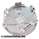 Foose Center Caps 1003-41 S1105-06-35 M-858 BK01 Chrome (Set of 4)