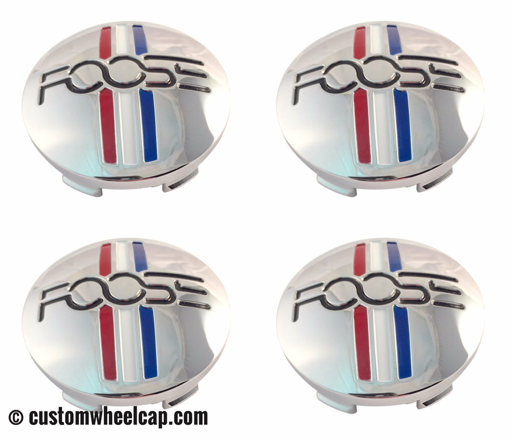 Foose Center Caps 1003-41 S1105-06-35 M-858 BK01 Chrome (Set of 4)