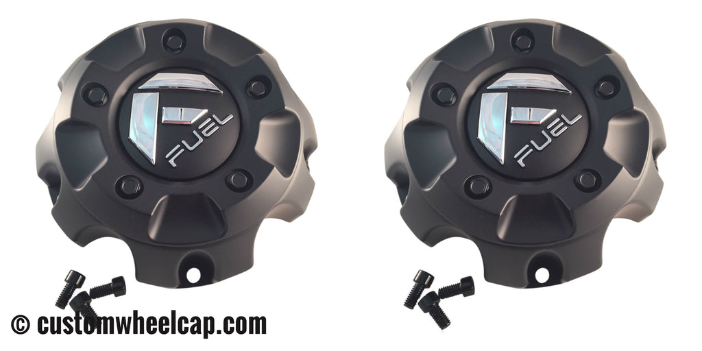 Fuel Off Road Center Caps 1001-56 + 1001-37 Matte Black (Set of 2)