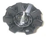 Fuel Off Road Center Caps 1001-63MBR 5 & 6 Lug Matte/Flat Black with Red Logo (Set of 4)