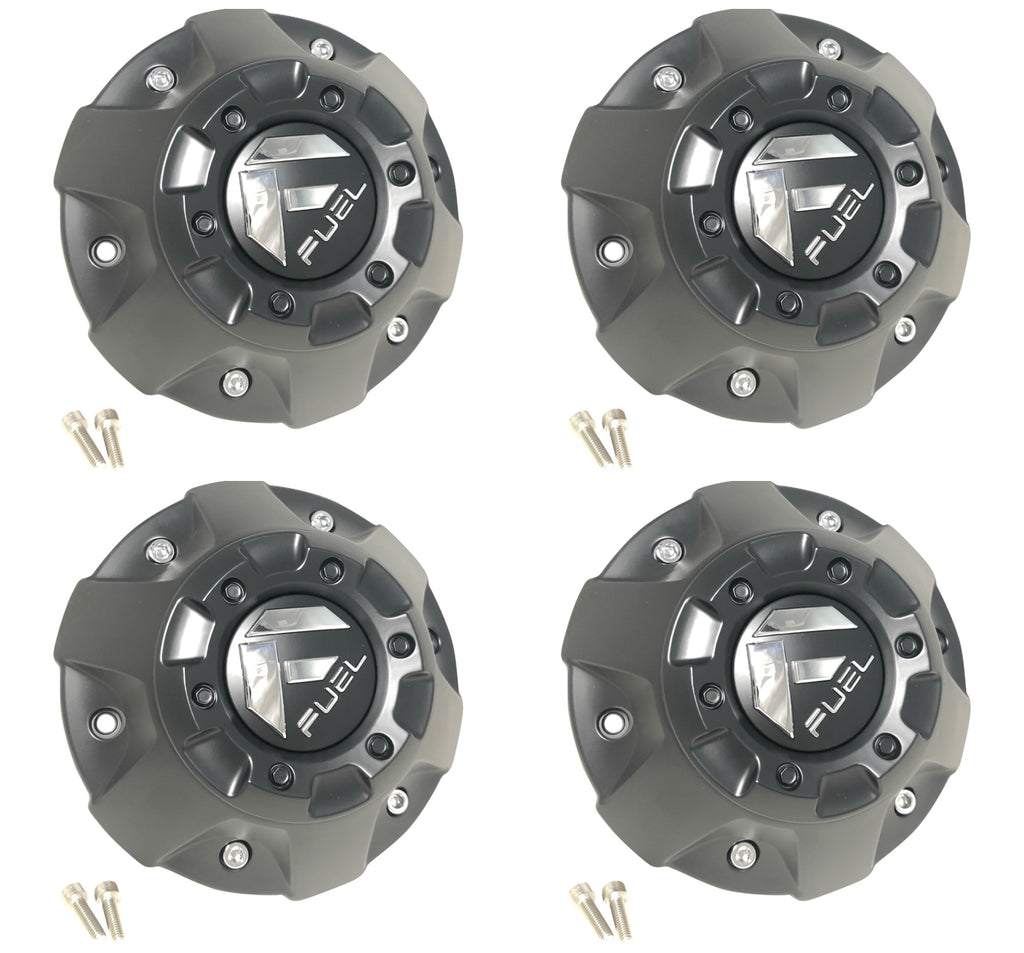 Fuel Off Road Center Caps 1002-50 Matte Black (Set of 4)