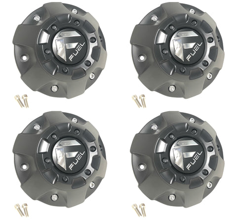 Fuel Off Road Center Caps 1002-50 Matte Black (Set of 4)