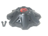 Fuel Off Road Center Cap 1002-53 8 Lug Flat Black with Red Logo