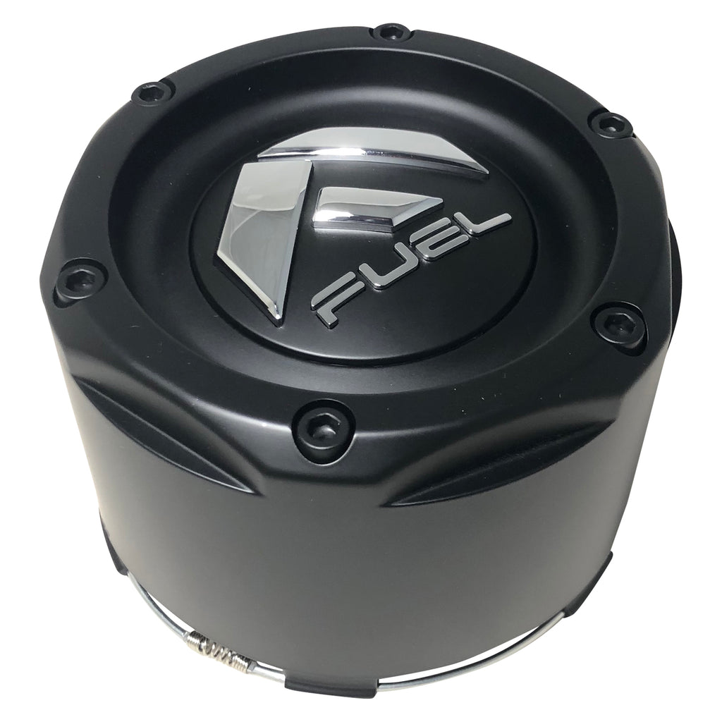 Fuel Off Road Center Cap 1003-49TMB 8-Lug Matte Black Snap-In Tall