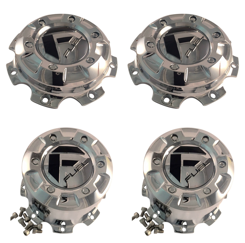 Fuel Off Road Center Caps 1002-27 1002-43 1003-28 1002-43 Chrome (Set ...