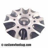 DUB Phase 6 Wheel Center Cap Black & Machined 5640-75 CAP M-654