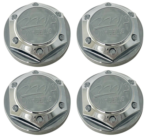 MB Wheels Chrome & Carbon Center Cap – 2.75 Inch, Fits C228-3 / C51/58-MB – Single Cap
