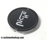 Niche Center Cap 1003-22 M-773 Gloss Black with Silver Logo