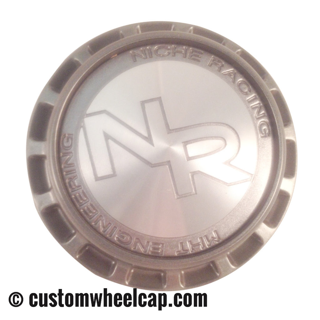 Niche Racing Center Cap M-477 Silver & Grey