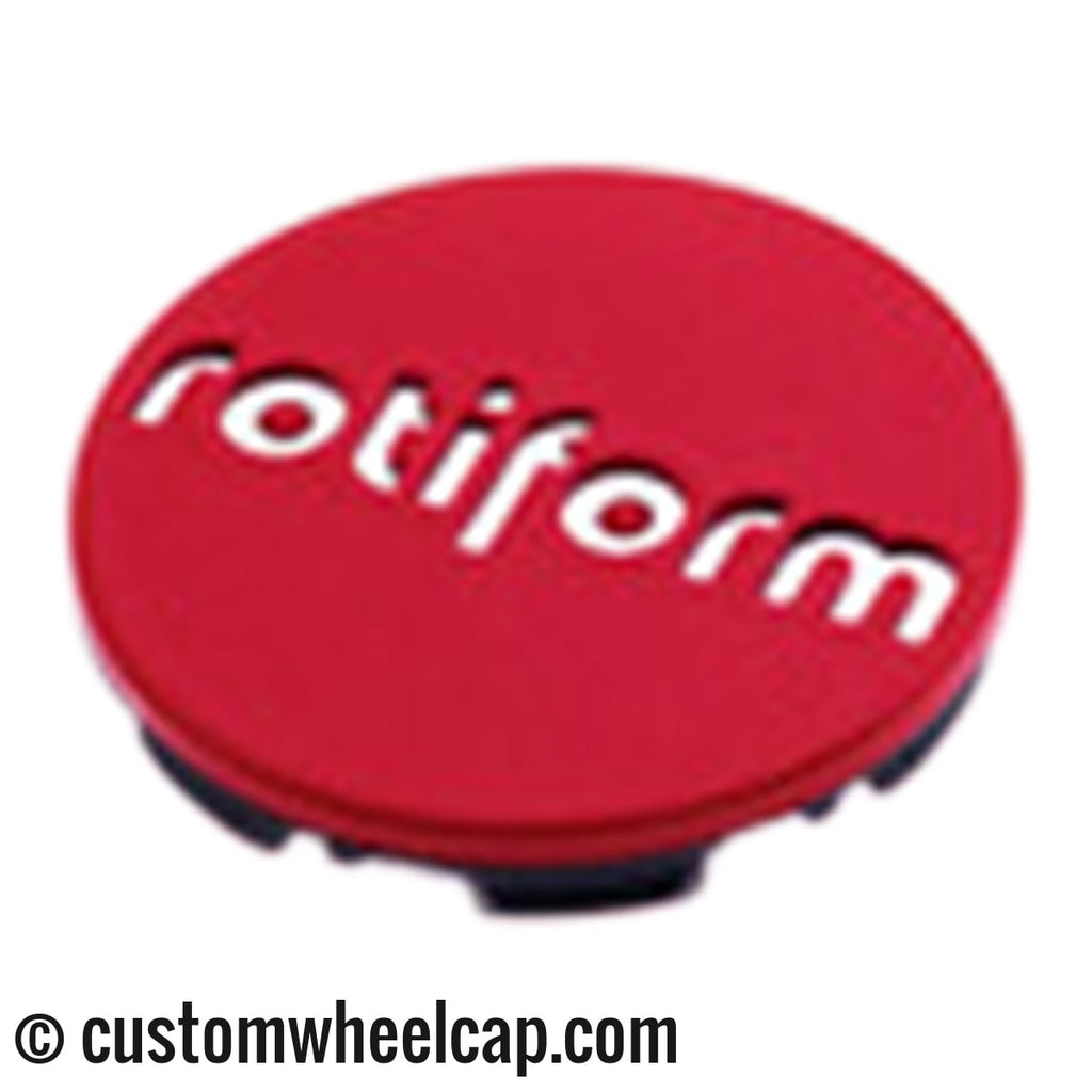 Rotiform R141 Cap Rotiform Center Cap Red with Chrome Logo 1003-40RC Snap In ...