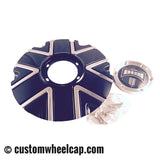 DUB Tremlo Wheel Center Cap M-861 Gloss Black With Chrome Accent