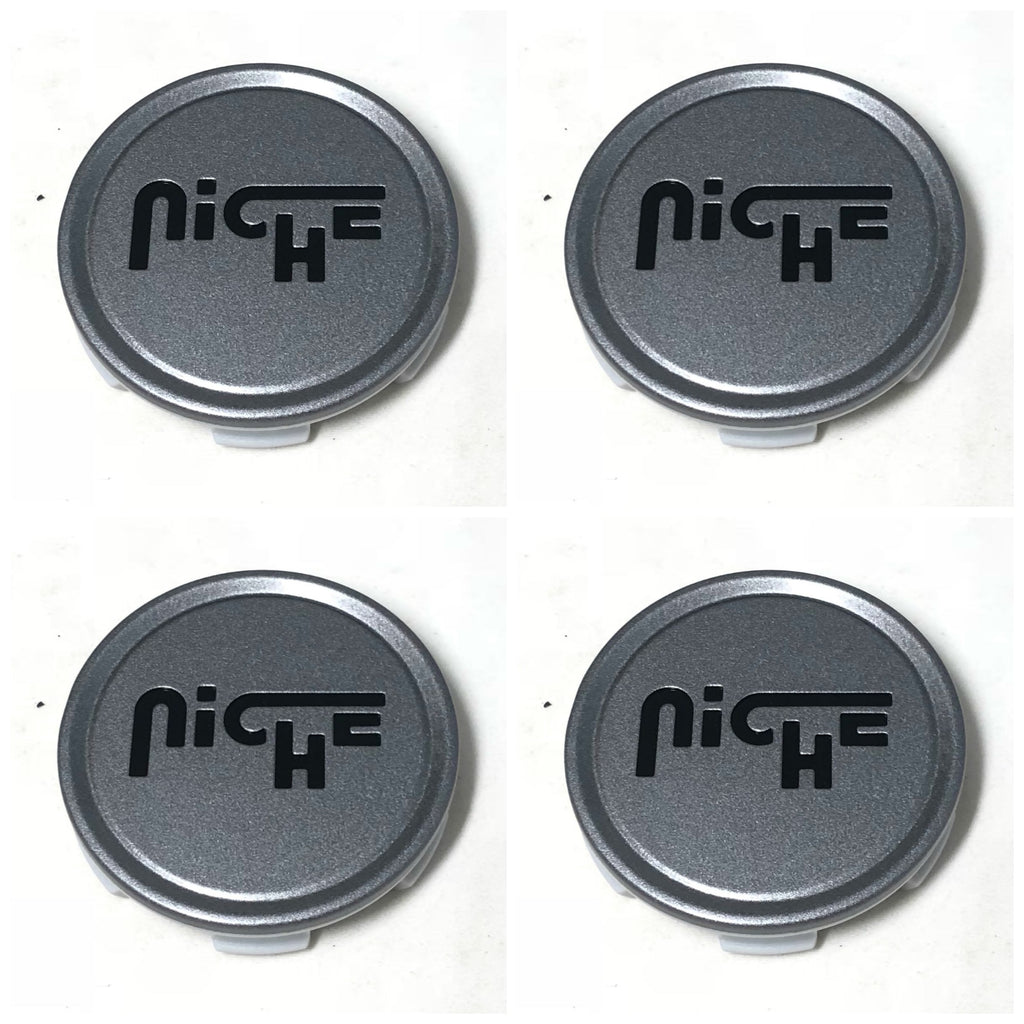 Niche Center Cap 1003-22  Matte Gun Metal Anthracite (Set of 4)