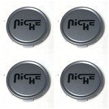 Niche Center Cap 1003-22  Matte Gun Metal Anthracite (Set of 4)